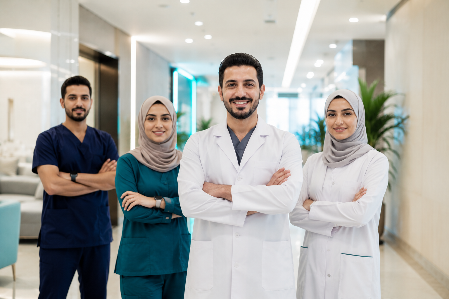 الفريق الطبي
