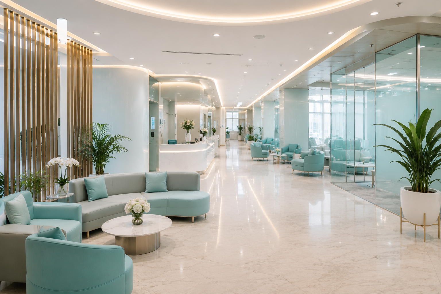 Modern interior at the complex